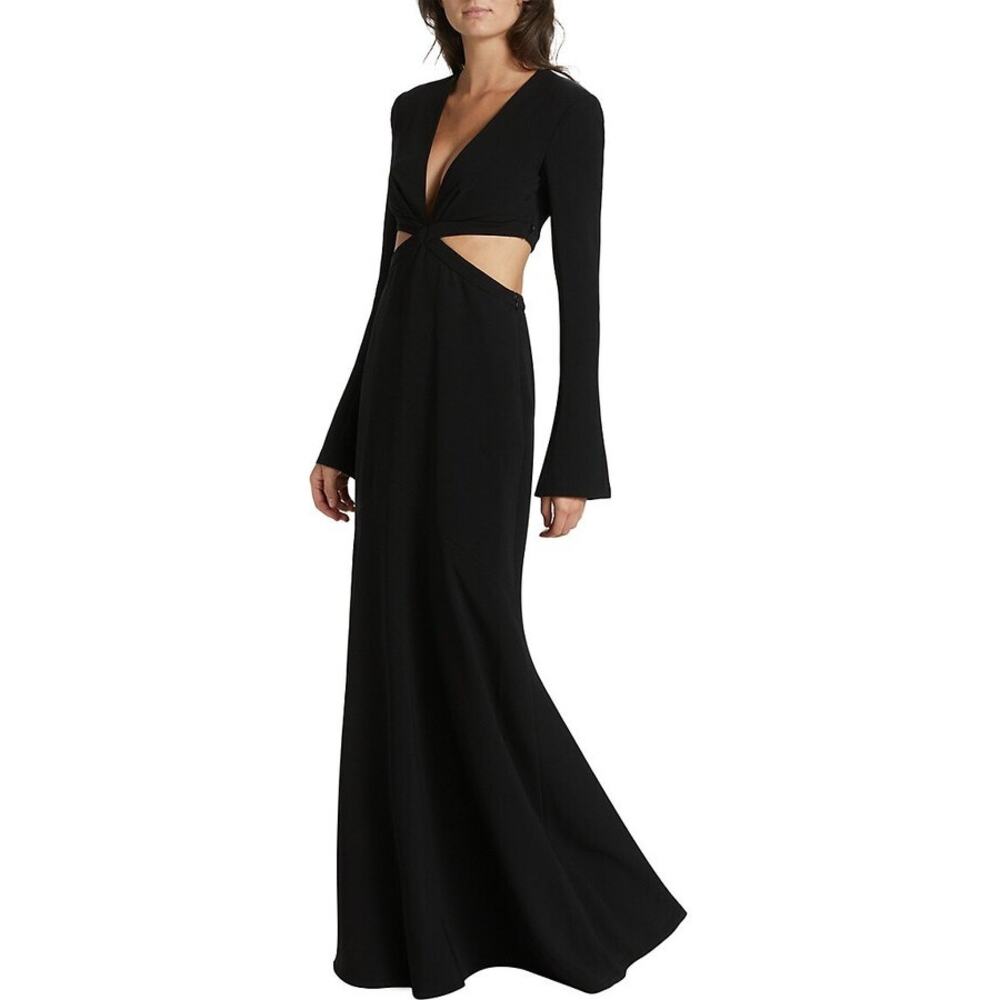 A.L.C. Issa cutout Long Sleeve Maxi Gown